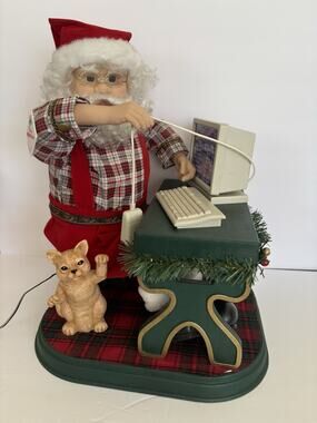 Telco Motionette Santa Online Animated Christmas Figure Works 1997